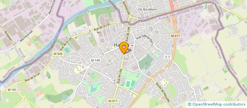 localisation de l'entreprise SARL SUPER H à HALLUIN