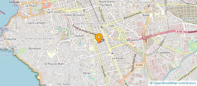 localisation de l'entreprise SARL SUPER SUSHI à MARSEILLE
