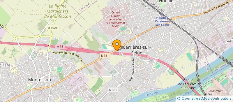localisation de l'entreprise SARL SUPERETTE DU PETIT BOIS à CARRIERES-SUR-SEINE