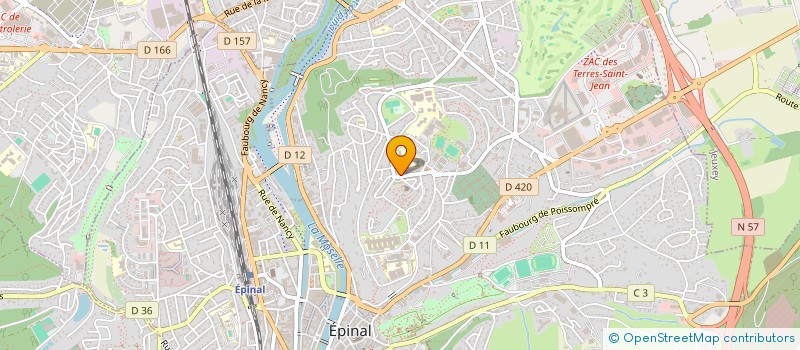 localisation de l'entreprise SARL SUPERMARCHE D'EPINAL  EPINAL