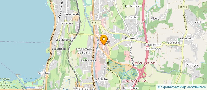 localisation de l'entreprise SARL SURFACE  DRUMETTAZ-CLARAFOND