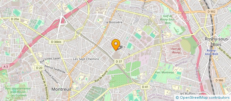localisation de l'entreprise SARL SVP 93 à MONTREUIL