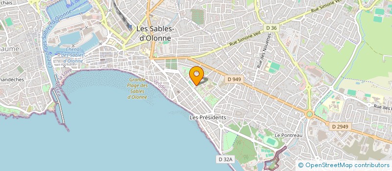 localisation de l'entreprise SARL SWANNET à LES SABLES D'OLONNE