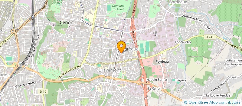 localisation de l'entreprise SARL SYBBAS à CENON