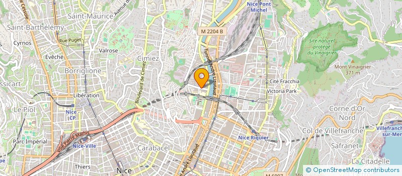 localisation de l'entreprise SARL SYBER PIZZA à NICE
