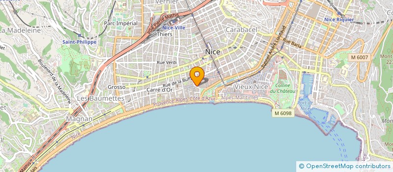 localisation de l'entreprise SARL SYLIANE à NICE