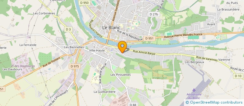 localisation de l'entreprise SARL SYLLEA  LE BLANC