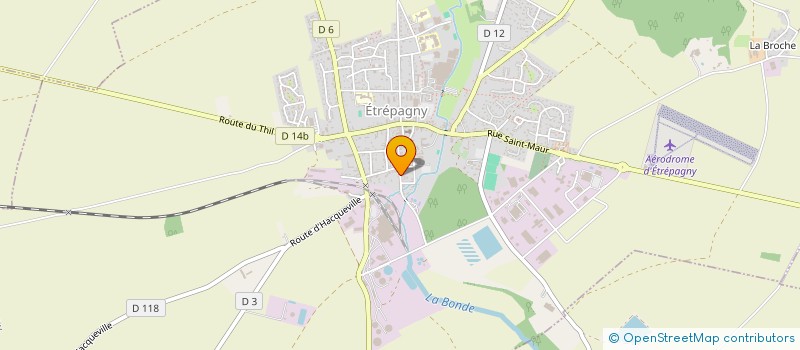 localisation de l'entreprise SARL SYLVAIN DEHENAU  ETREPAGNY