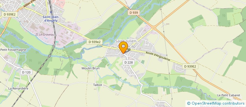 localisation de l'entreprise SARL SYLVAIN RAUD  ST JULIEN DE L'ESCAP