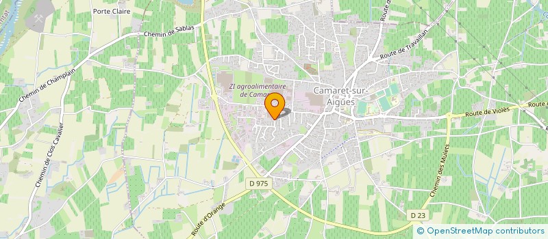 localisation de l'entreprise SARL SYMBIOSE  CAMARET-SUR-AIGUES