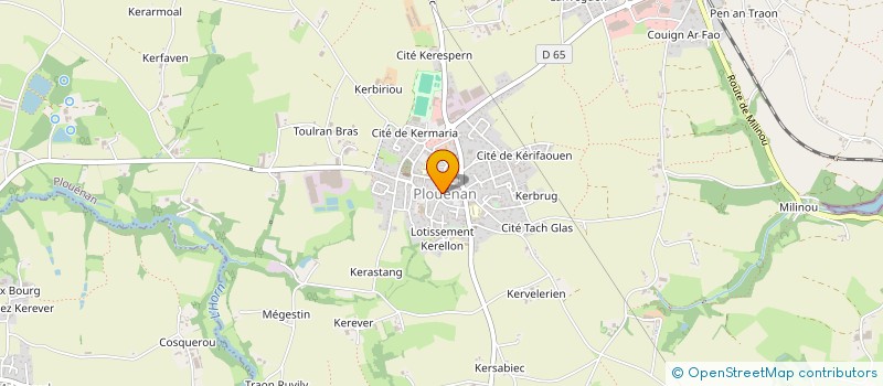 localisation de l'entreprise SARL SYNAPSE  PLOUENAN