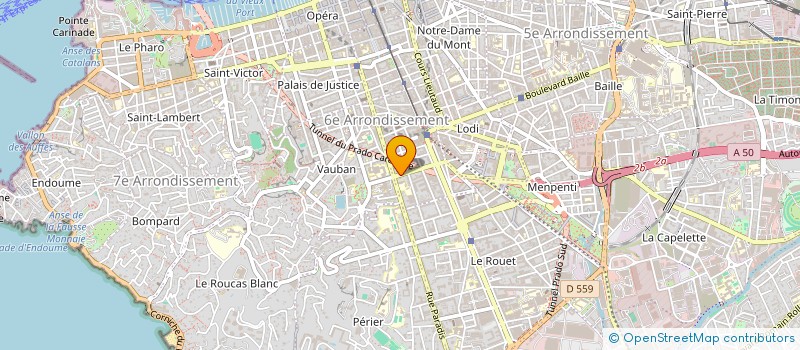 localisation de l'entreprise SARL SYNERGIE ET COMMUNICATION à MARSEILLE