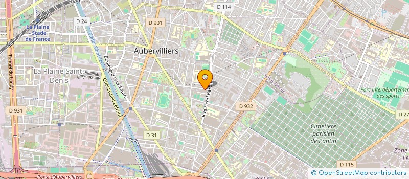 localisation de l'entreprise SARL SYON  AUBERVILLIERS