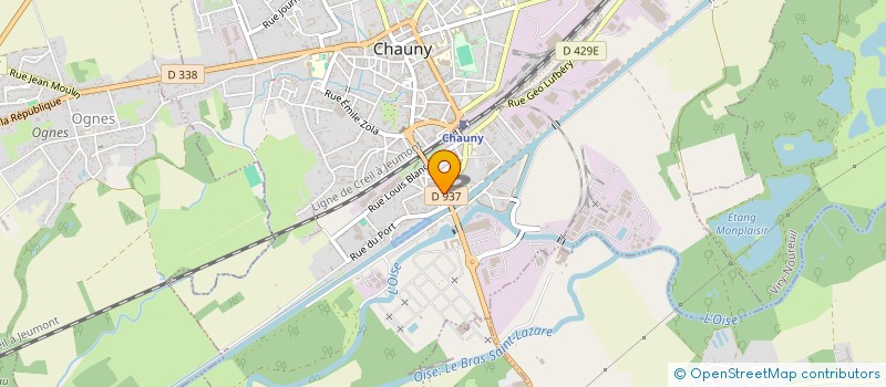 localisation de l'entreprise SARL SYRACUSE  CHAUNY