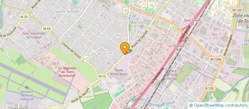 localisation de l'entreprise SARL T.A à TOULOUSE