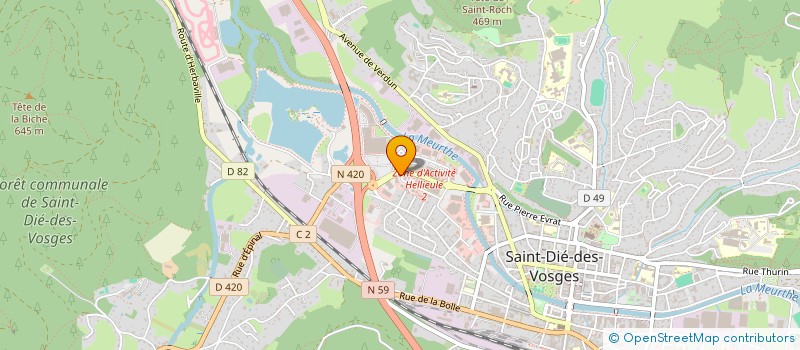 localisation de l'entreprise SARL T A D  SAINT-DIE-DES-VOSGES