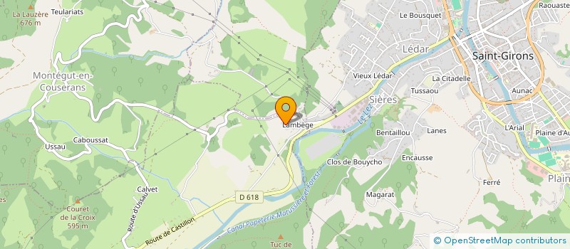 localisation de l'entreprise SARL T A D & T S à SAINT-GIRONS