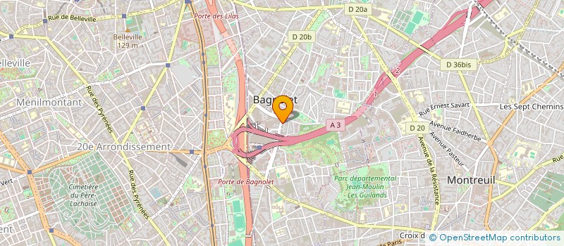 localisation de l'entreprise SARL T.C.D.E à BAGNOLET