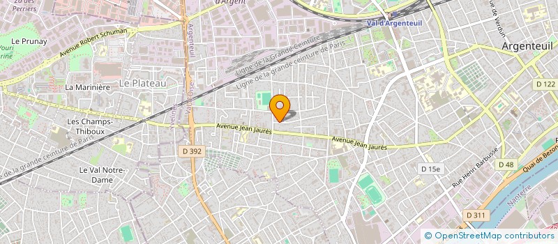 localisation de l'entreprise SARL T D BAT à ARGENTEUIL