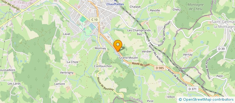 localisation de l'entreprise SARL T.D CHARPENTE  CHAUFFAILLES