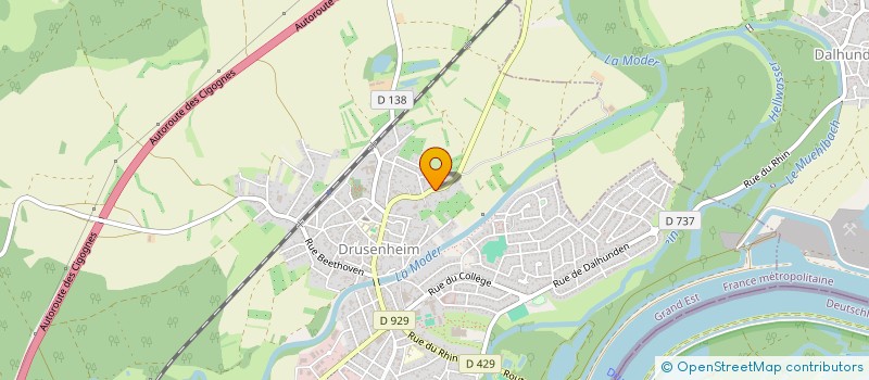 localisation de l'entreprise SARL T.E.C'ONFORT  DRUSENHEIM