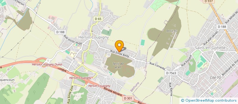 localisation de l'entreprise SARL T.G.L à HERSIN-COUPIGNY
