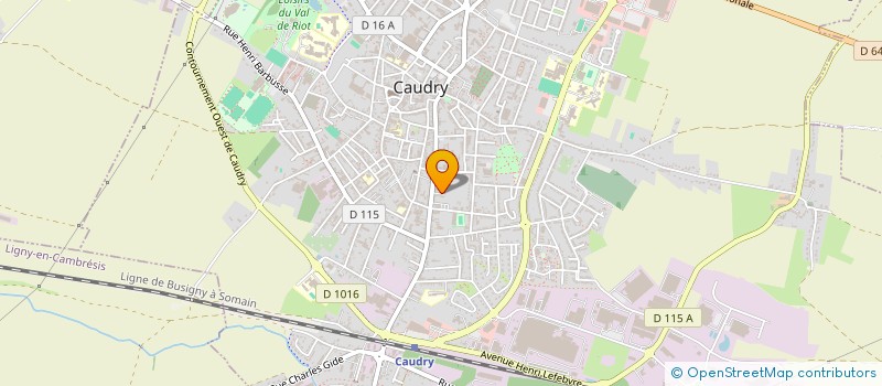 localisation de l'entreprise SARL T G SANI PLOMBERIE à CAUDRY