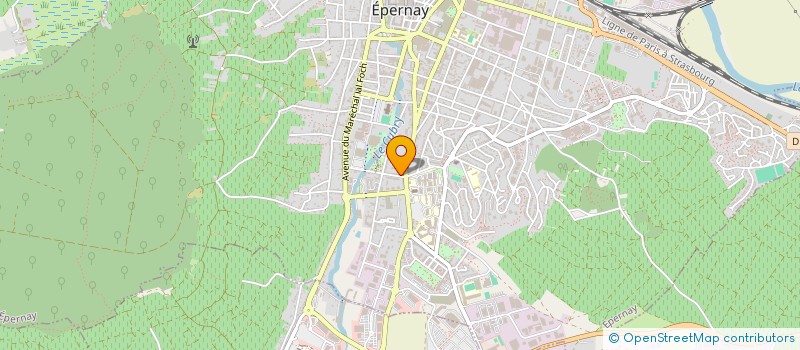 localisation de l'entreprise SARL T.H.I.  EPERNAY