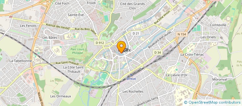 localisation de l'entreprise SARL T H M à DREUX