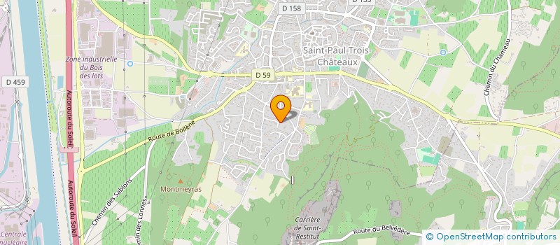 localisation de l'entreprise SARL T.J. BATIMENTS TRAVAUX PUBLICS  SAINT-PAUL-TROIS-CHATEAUX