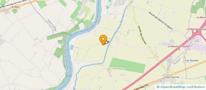 localisation de l'entreprise SARL T.L.F.J.  HOSTUN