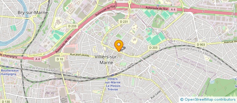 localisation de l'entreprise SARL T.M.F.  VILLIERS-SUR-MARNE