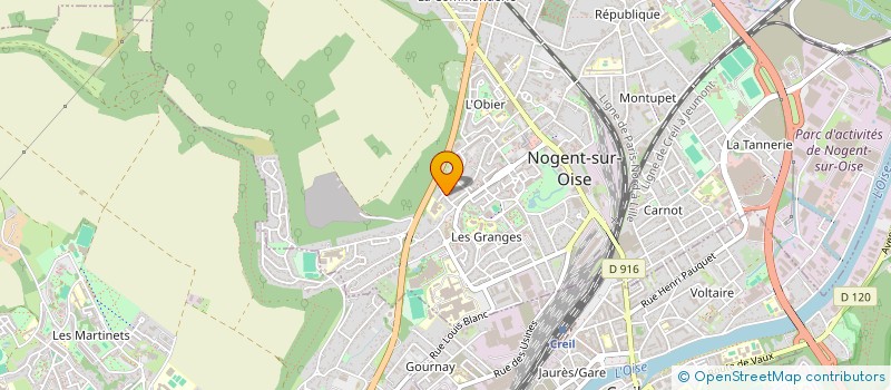 localisation de l'entreprise SARL T.M.G  NOGENT SUR OISE