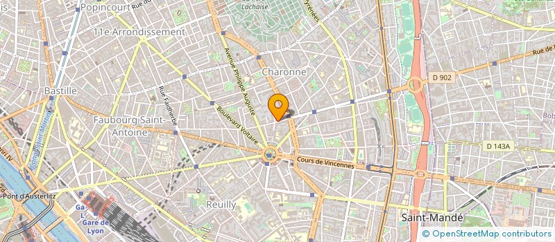 localisation de l'entreprise SARL T.M.N.  PARIS