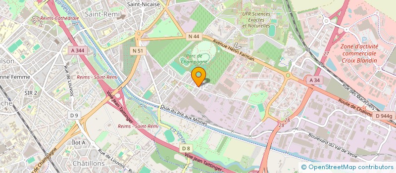 localisation de l'entreprise SARL T.M.S. à REIMS