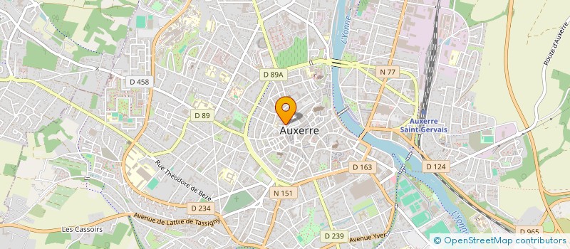 localisation de l'entreprise SARL T&N  AUXERRE