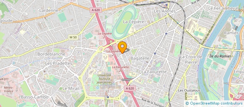 localisation de l'entreprise SARL T.O.M. TRANSPORTS OURRAG à TOULOUSE