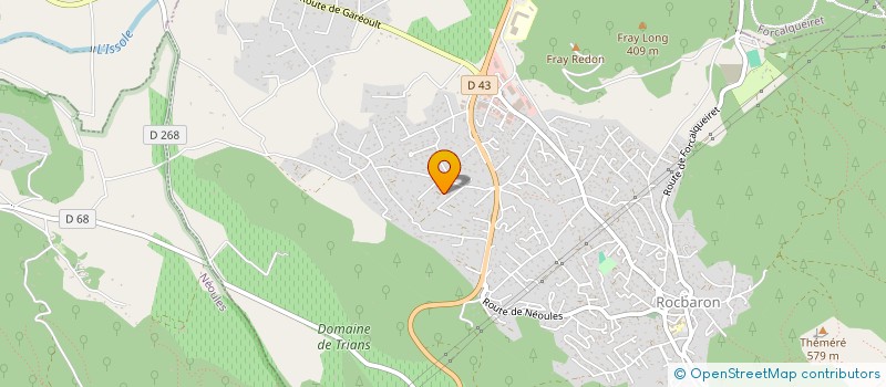 localisation de l'entreprise SARL T.P + à ROCBARON
