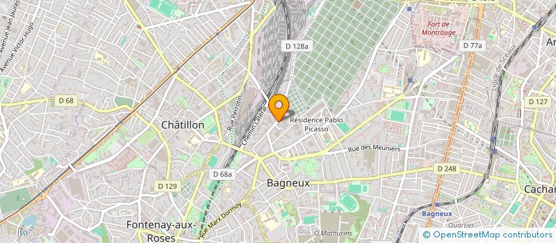 localisation de l'entreprise SARL T.P.A. BOREAU à BAGNEUX