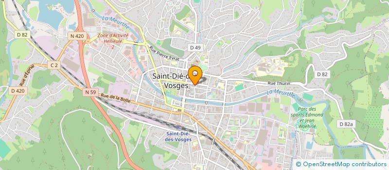 localisation de l'entreprise SARL T.P.C.  SAINT-DIE-DES-VOSGES