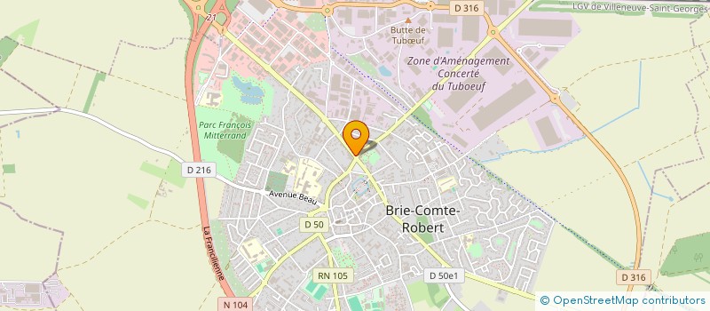 localisation de l'entreprise SARL T.P. ILE DE FRANCE à BRIE-COMTE-ROBERT