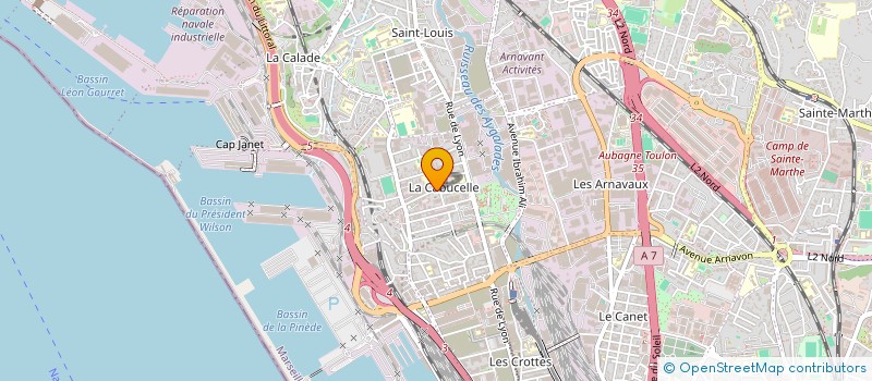 localisation de l'entreprise SARL T.P.T.L PATAL à MARSEILLE