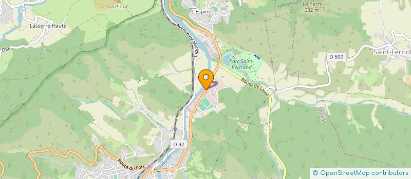 localisation de l'entreprise SARL T.R.B. à QUILLAN