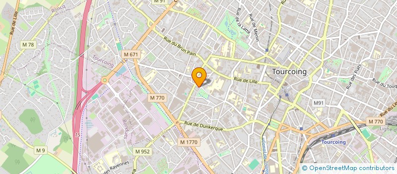 localisation de l'entreprise SARL T.R.C.E.  TOURCOING