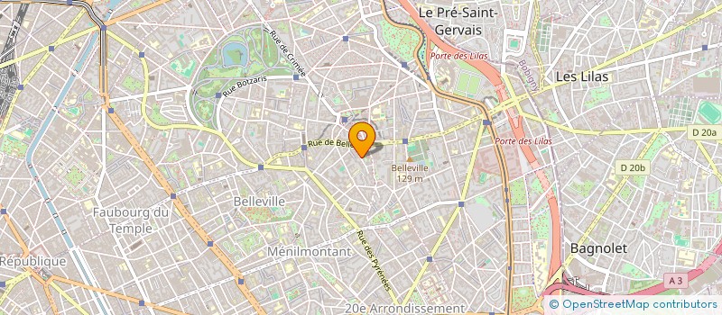 localisation de l'entreprise SARL T.T.B.T.P.  PARIS