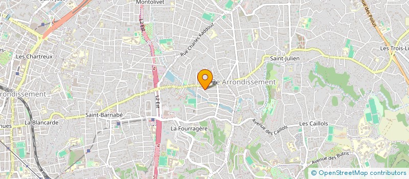 localisation de l'entreprise SARL T.T.T.  MARSEILLE