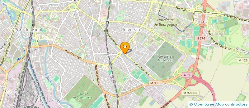 localisation de l'entreprise SARL TAB à DIJON