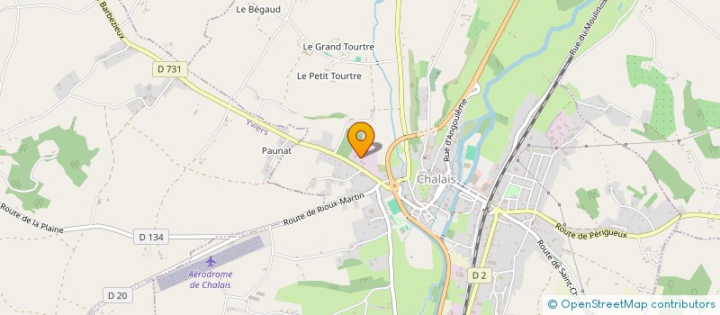 localisation de l'entreprise SARL TABARIES à CHALAIS