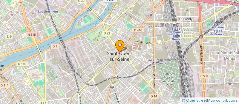 localisation de l'entreprise SARL TAHAR HARMOUCH à SAINT-OUEN-SUR-SEINE