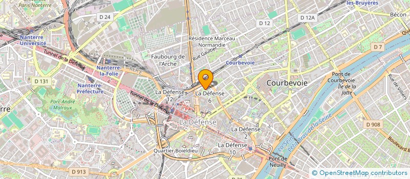 localisation de l'entreprise SARL TAKUMI YAMAMOTO  COURBEVOIE